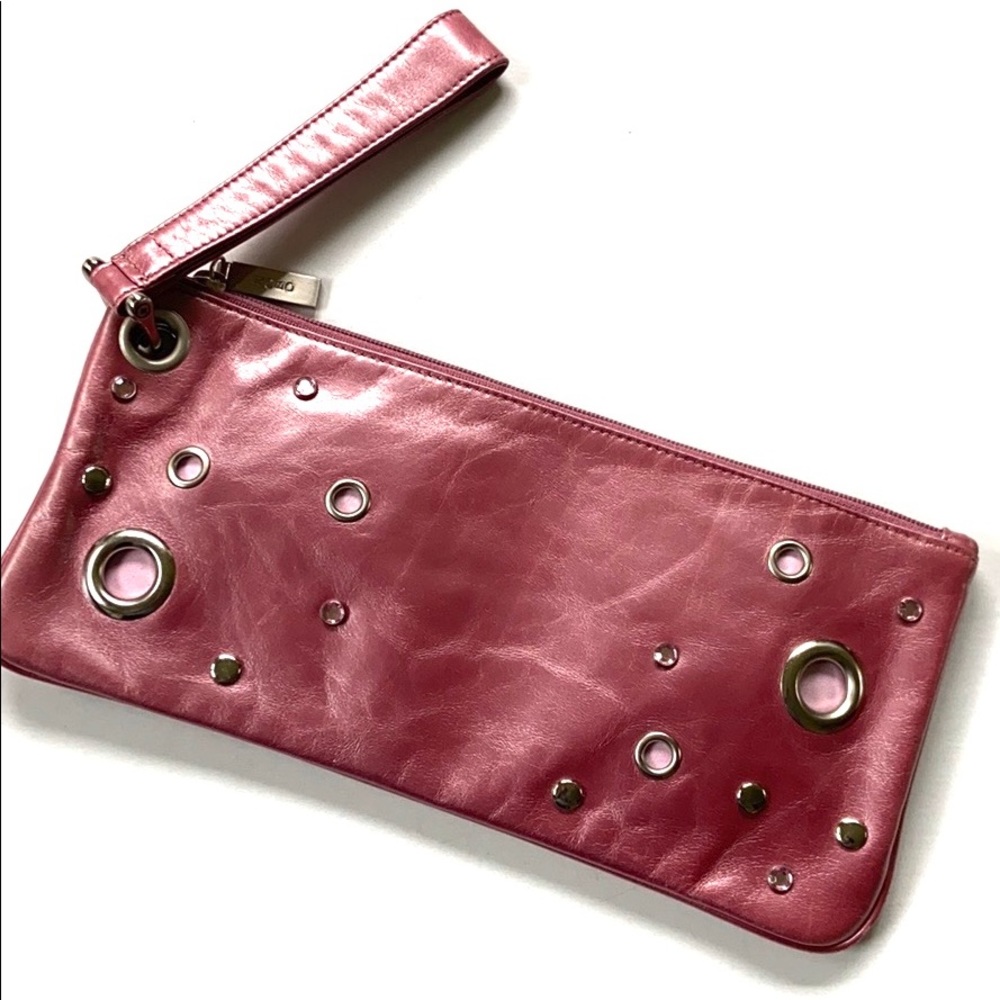 EUC HOBO International leather wristlet